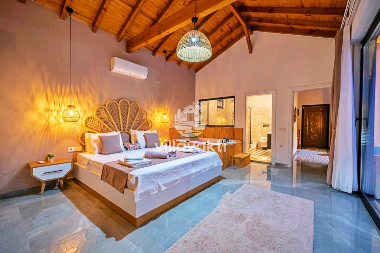 Villa Busem Sarı - Kaş Kiralık Villa, Muhafazakar Villa, Jakuzili Villa, Balayı Villası, Kalkan — 2. fotoğraf
