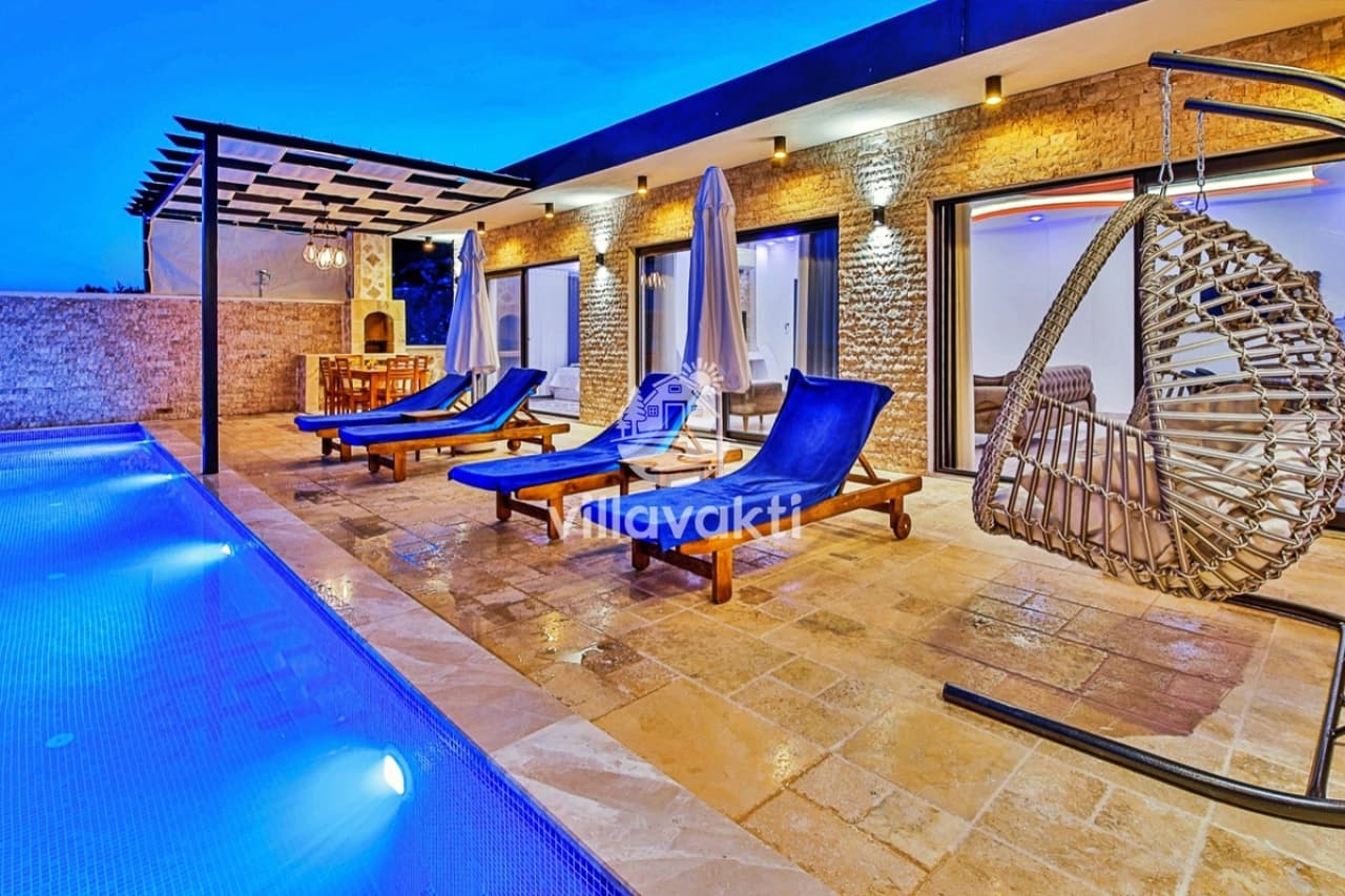 Villa Demir - Deniz Manzaralı Kapalı Havuzlu Lüks Balayı villası, Kalkan — 5. fotoğraf