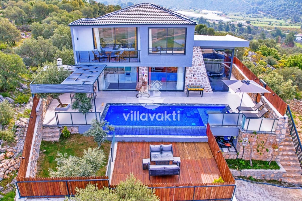 Villa Karaorman 2 - Kiralık Villa, Muhafazakar Villa, Jakuzili Villa, Balayı Villası, Kalkan — 5. fotoğraf