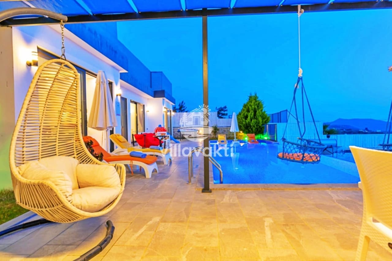 Villa Kübra Üzümlü - Deniz Manzaralı Villa, Muhafazakar Villa, Jakuzili Villa, Balayı Villası, Kalkan — 3. fotoğraf