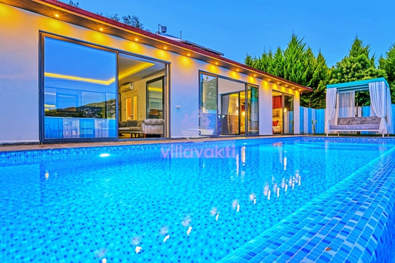Villa Mavi - Korunaklı Jakuzili Balayı Villası, Kalkan — 4. fotoğraf