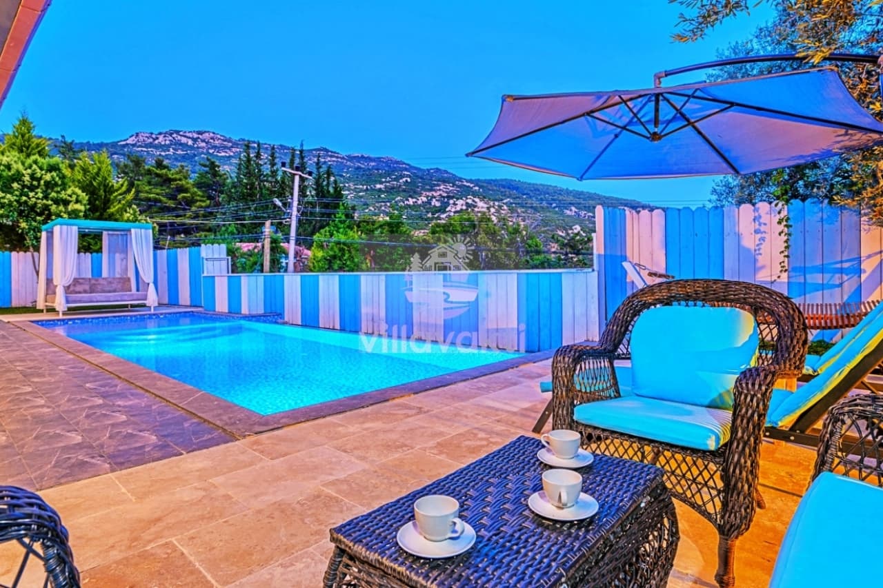 Villa Mavi - Korunaklı Jakuzili Balayı Villası, Kalkan — 5. fotoğraf