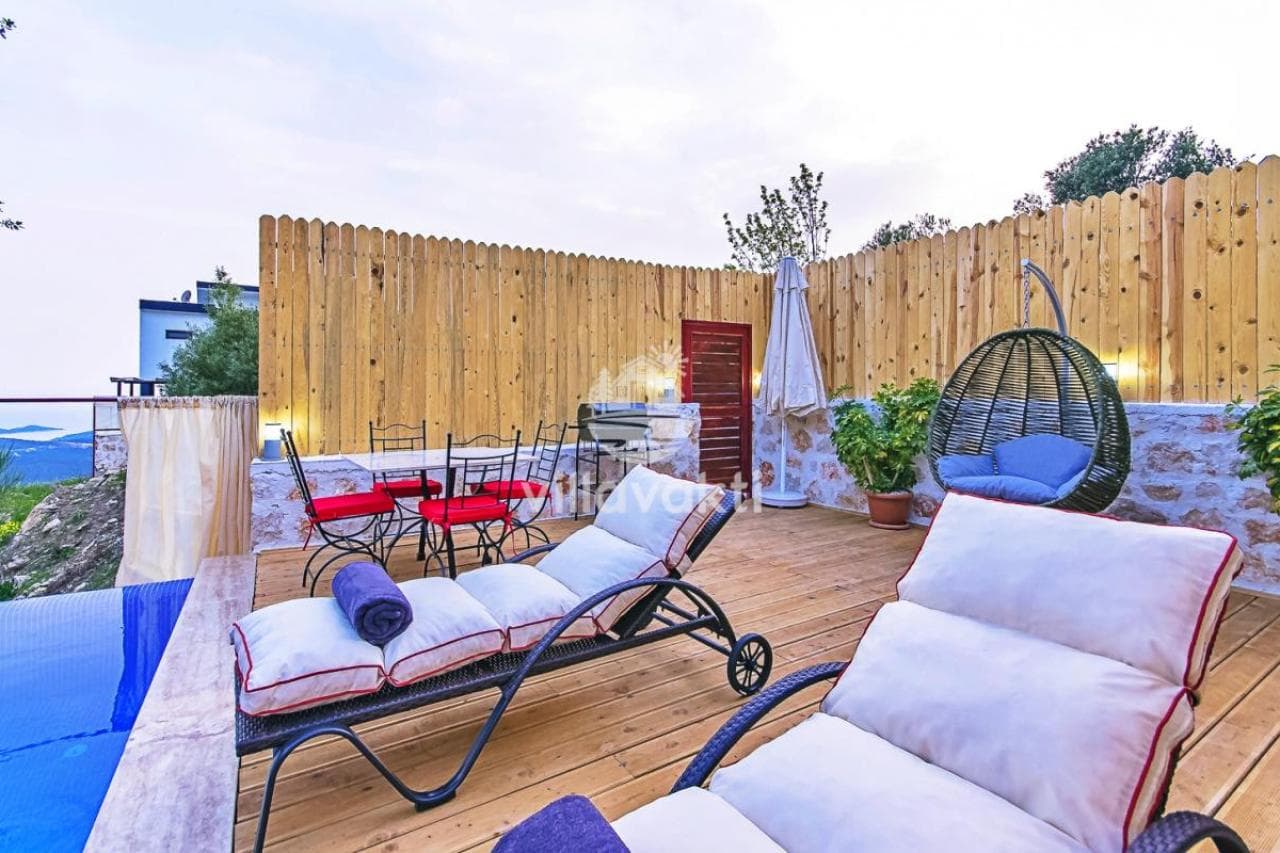 Villa Vizon; jakuzili otantik balayı tatil villasıdır., Kalkan — 4. fotoğraf