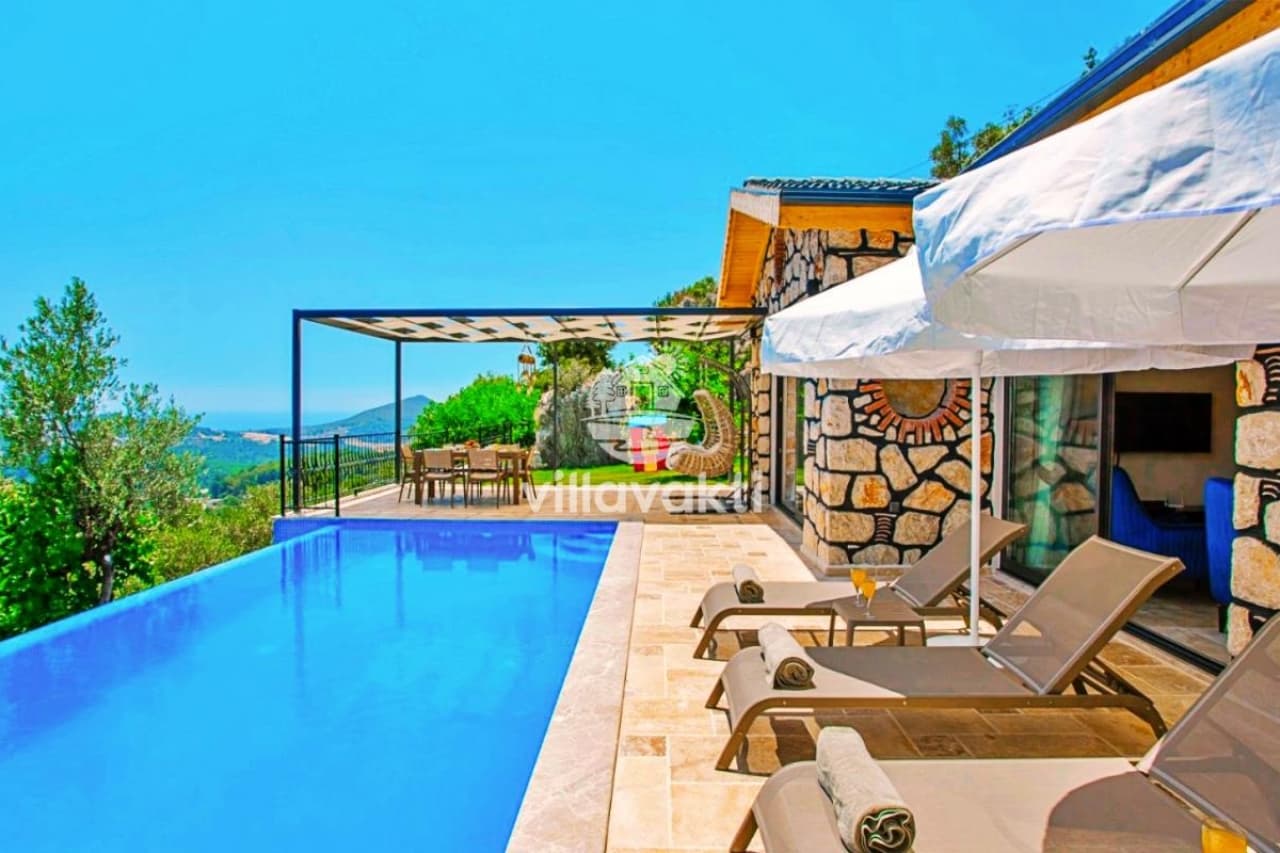 Villa Yaka - Kalkan’da Kapalı havuzlu Balayı Villası, Kalkan — 3. fotoğraf