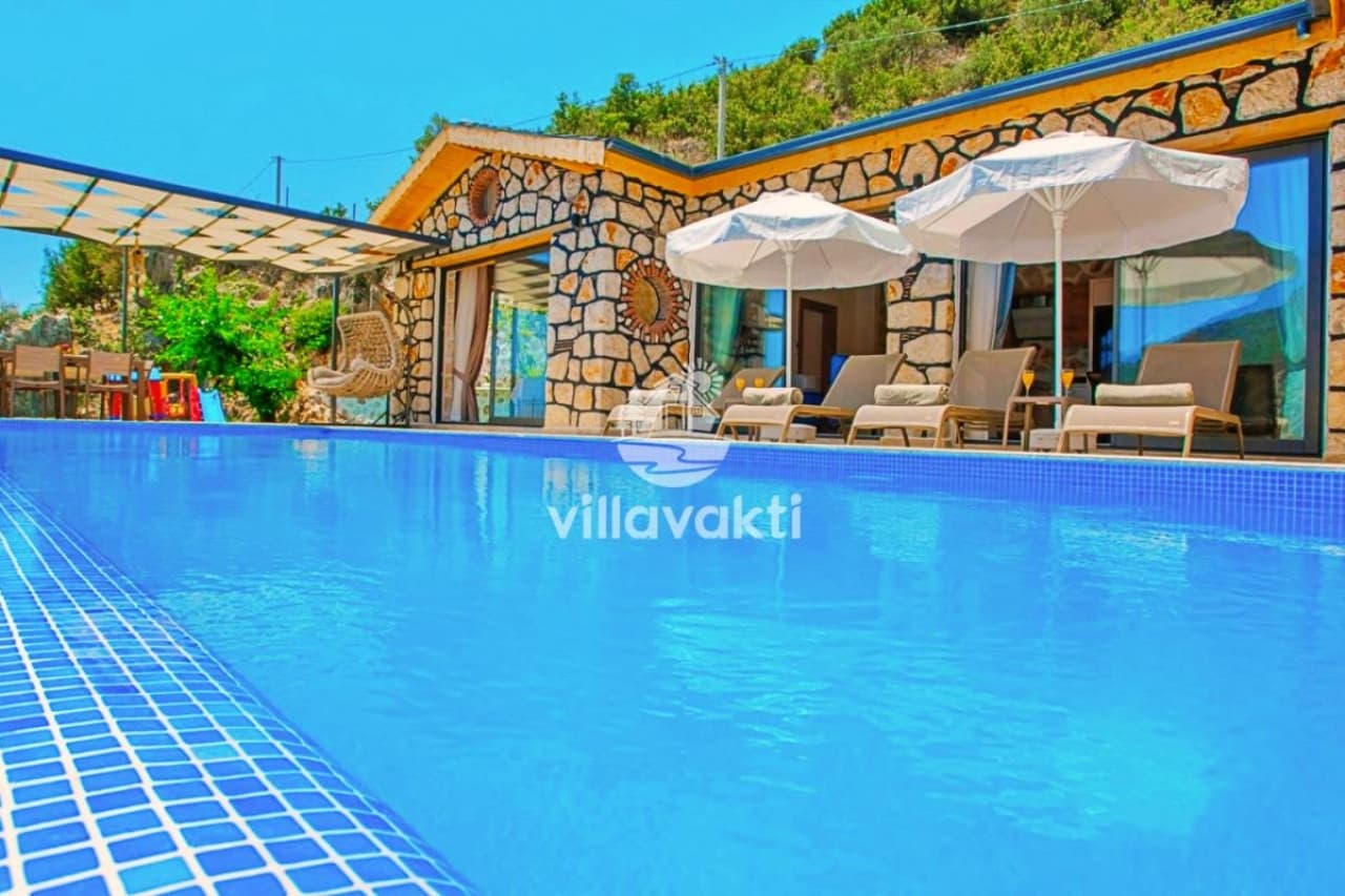 Villa Yaka - Kalkan’da Kapalı havuzlu Balayı Villası, Kalkan — 4. fotoğraf