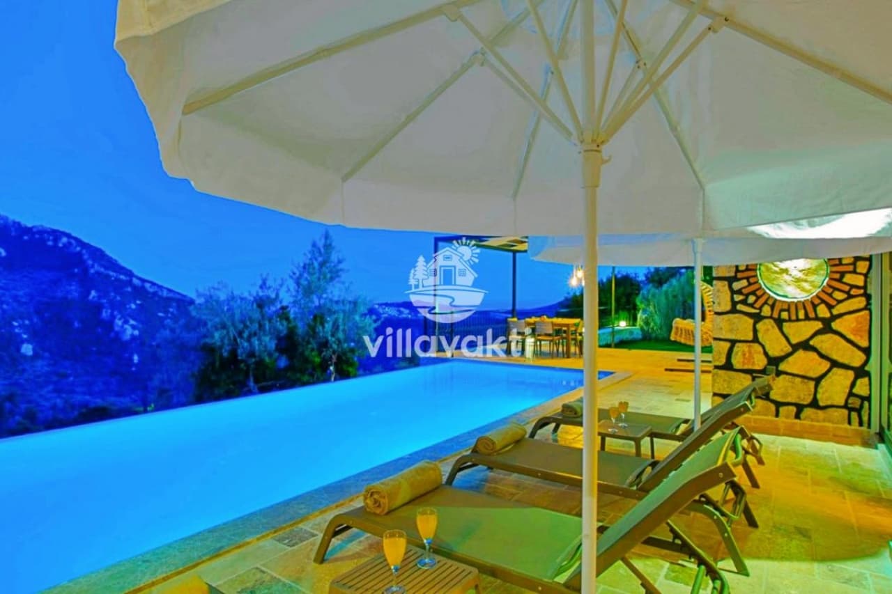 Villa Yaka - Kalkan’da Kapalı havuzlu Balayı Villası, Kalkan — 5. fotoğraf